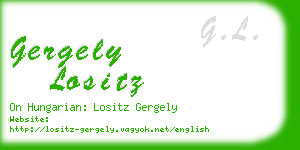 gergely lositz business card